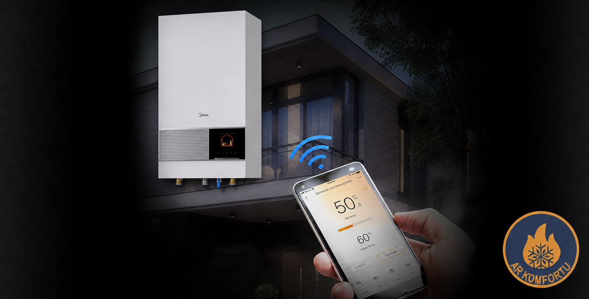 Gaiss - ūdens siltumsūknis Midea M-Thermal Hygge 16kW  MHA-V16WD2RN8-E / HB-A160CDS90GN8-E