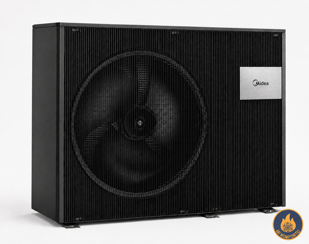 Gaiss ūdens siltumsūknis Midea 12kW, M-thermal Nature sērija R290, Monobloks
