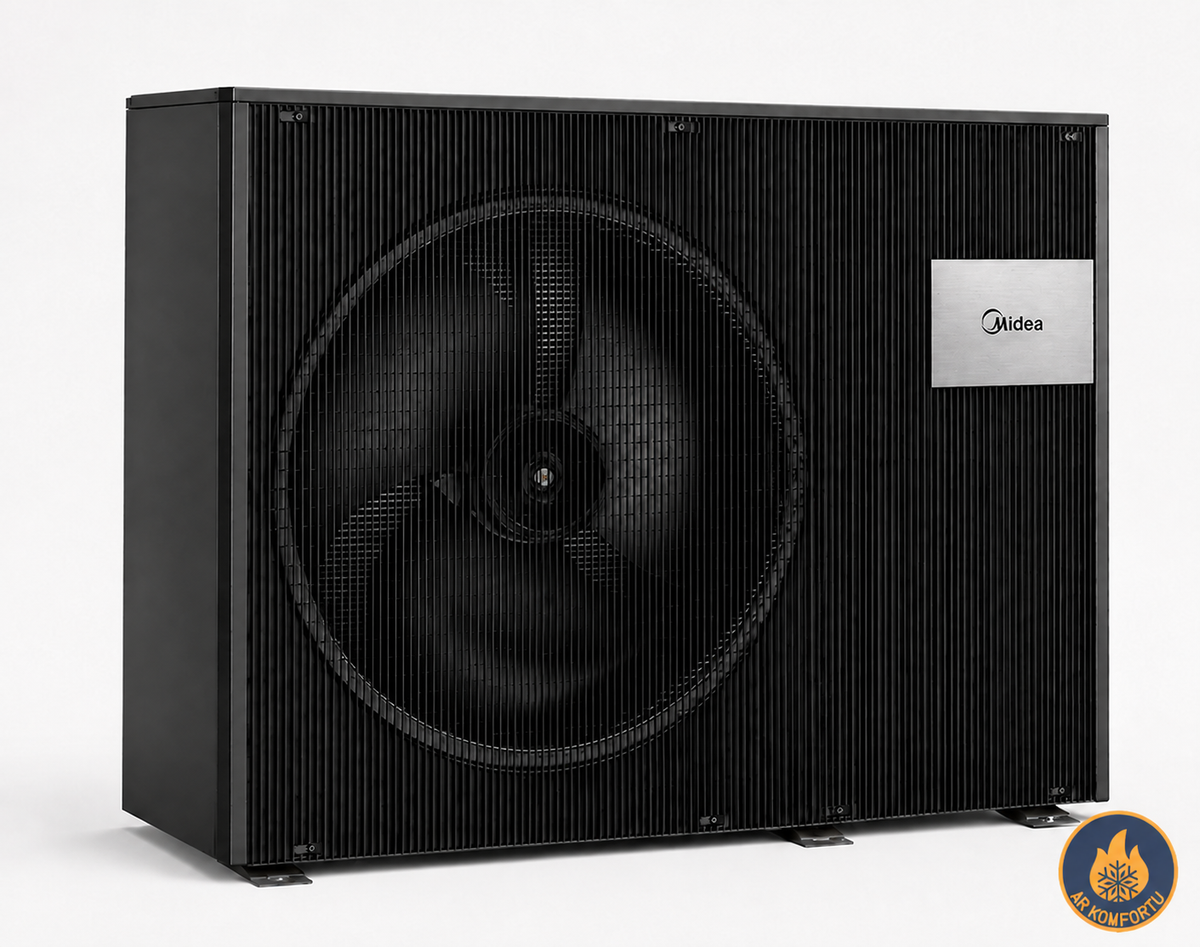 Gaiss ūdens siltumsūknis Midea 16kW, M-thermal Nature sērija R290, Monobloks