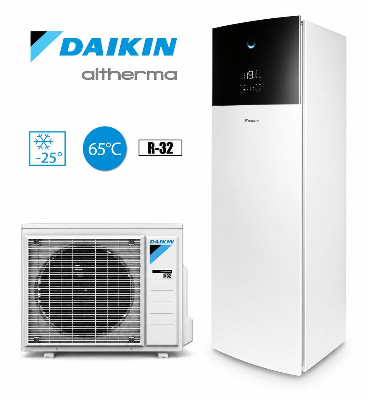 Gaiss ūdens siltumsūknis Daikin Altherma 3 ar integrētu karstā ūdens tvertni 230L,  EHVX08S23E6V  ERGA 06EVH