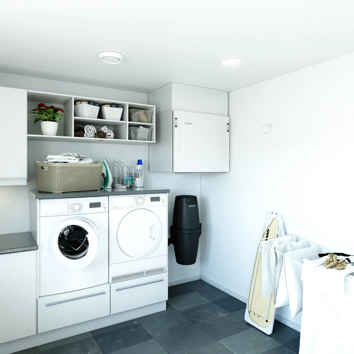 Ventilācijas iekārta ar rotācijas siltummaini Nordic S4 RE R/L vertikālais