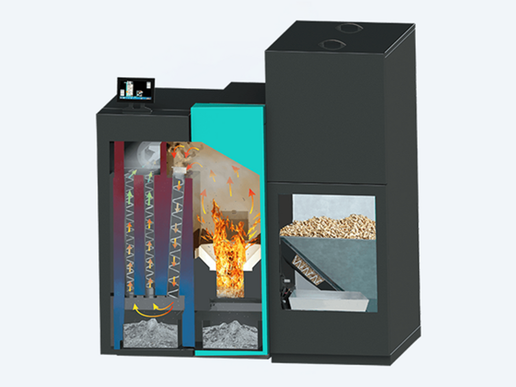 Granulu apkures katls PEL-TEC II 18 LAMBDA, WIFI, 2 loku vadība