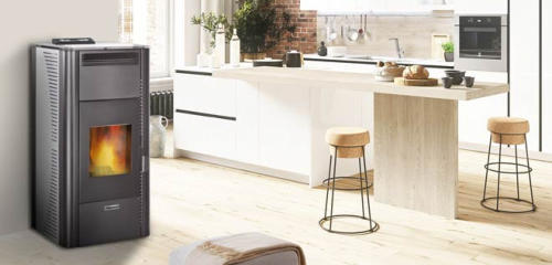Granulu apkures kamīns ar centrālapkuri CentroPelet ZV14