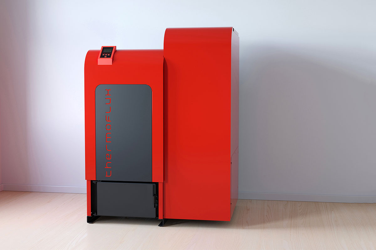 Granulu apkures katls Ecologic Plus ar granulu tvertni