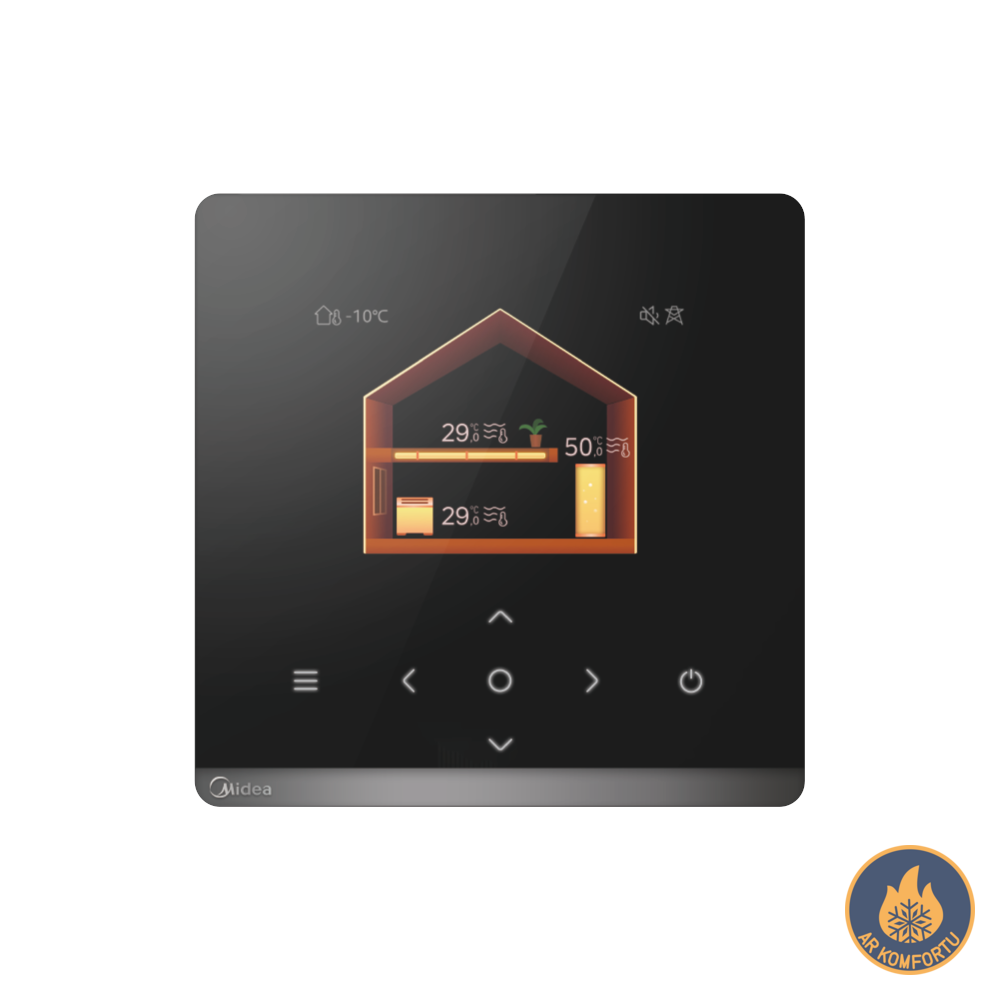 Gaiss ūdens siltumsūknis Midea 16kW, M-thermal Nature sērija R290, Monobloks